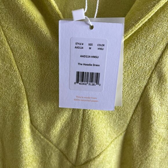 Andie Yellow Terry‎ Hoodie Dress Tunic Swim Coverup size M NWT - Picture 9 of 12